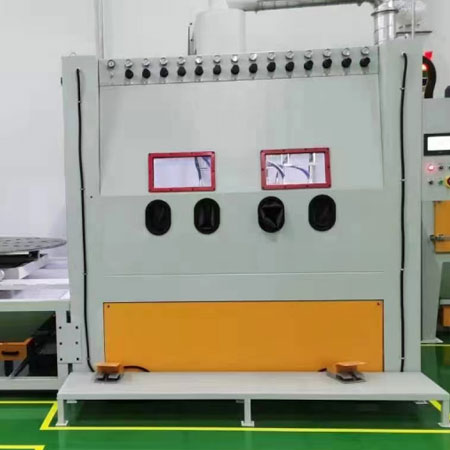 六安高效生产，从箱体手动喷砂机开始，提升零部件质量